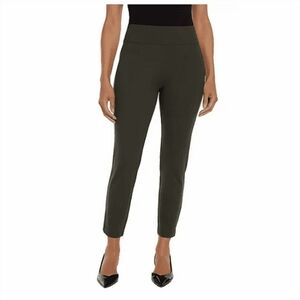 Express Dark Olive Ankle Ponte Pants